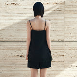 SITP5282 Lace Silky Slip Top_Black