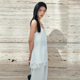 SITP5282 Lace Silky Slip Top_White