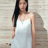 SITP5282 Lace Silky Slip Top_White
