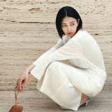 SITP5283 Sheer Henley Neck T-Shirt_White