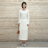 SITP5283 Sheer Henley Neck T-Shirt_White