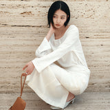 SITP5283 Sheer Henley Neck T-Shirt_White