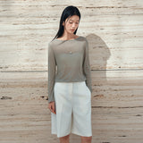 SITP5285 Sheer Rib Boat Neck T-Shirt_Olive