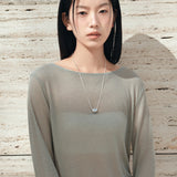 SITP5285 Sheer Rib Boat Neck T-Shirt_Olive