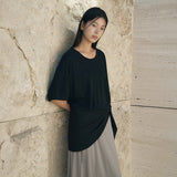 SITP5287 U-Neck Relaxed T-Shirt_Black