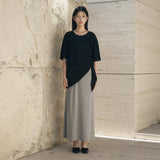 SITP5287 U-Neck Relaxed T-Shirt_Black