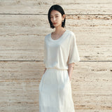 SITP5287 U-Neck Relaxed T-Shirt_Natural