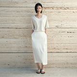 SITP5287 U-Neck Relaxed T-Shirt_Natural
