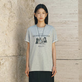 SITP5296 COUNTRY DOGS CLUB T-Shirt_Melange Gray