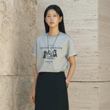 SITP5296 COUNTRY DOGS CLUB T-Shirt_Melange Gray