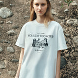 SITP5296 COUNTRY DOGS CLUB T-Shirt_White