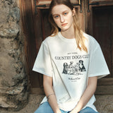 SITP5296 COUNTRY DOGS CLUB T-Shirt_White