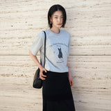 SITP5297 Schnauzer T-Shirt_Melange Gray