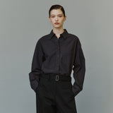 SITP5303 Washed Stitch Cotton Shirt_Charcoal