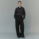 SITP5303 Washed Stitch Cotton Shirt_Charcoal