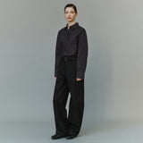 SITP5303 Washed Stitch Cotton Shirt_Charcoal