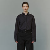 SITP5303 Washed Stitch Cotton Shirt_Charcoal