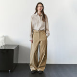 SITP5303 Washed Stitch Cotton Shirt_Light beige