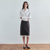 SITP5303 Washed Stitch Cotton Shirt_Ivory