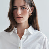 SITP5303 Washed Stitch Cotton Shirt_Ivory