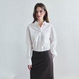 SITP5303 Washed Stitch Cotton Shirt_Ivory