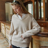 SITP5303 Washed Stitch Cotton Shirt_Ivory