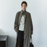 SITP5305 Draped Trench Shirt_Greige