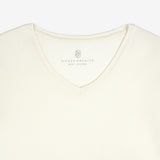 SITP5313 Soft V-Neck 3/4-Sleeve T-Shirt_Ivory