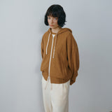 SITP5317 Contrast Hooded Zip-Up_Camel brown