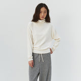 SITP5320 Brushed Layered Turtleneck Top_Ivory