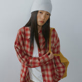 SITP5322 Vintage Check Shacket_Red