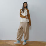 SITP5323 Contrast Raglan T-Shirt_Camel brown