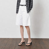 SIJN6108 Bermuda Denim Shorts_White
