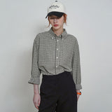 SITP5176 Loose Fit Classic Check Shirt_Black check