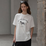 SITP5191 Archive Hound Printing Short Sleeve T-Shirt_Ivory