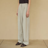 SIPT7078 Two-Tuck Nylon Slacks_Olive