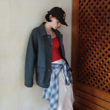 SIOT4183 Vintage Cotton Work Jacket_Charcoal