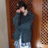 SIOT4183 Vintage Cotton Work Jacket_Charcoal