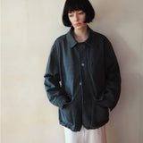 SIOT4183 Vintage Cotton Work Jacket_Charcoal