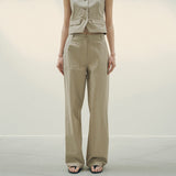 SIPT7125 Washed Purtig Pants_Khaki Beige