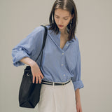 SITP5150 oversized lounge ST shirt_Light blue ST