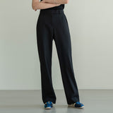 SIPT7050 signature summer trousers_Black