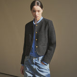 SIOT4100 Classic Tweed Jacket_Black
